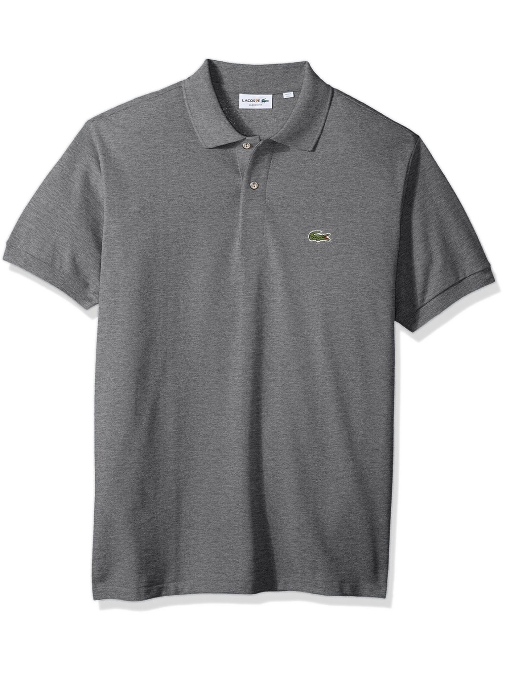 Lacoste Men's Short Sleeve Chine Pique Polo Galaxite Chine Gray